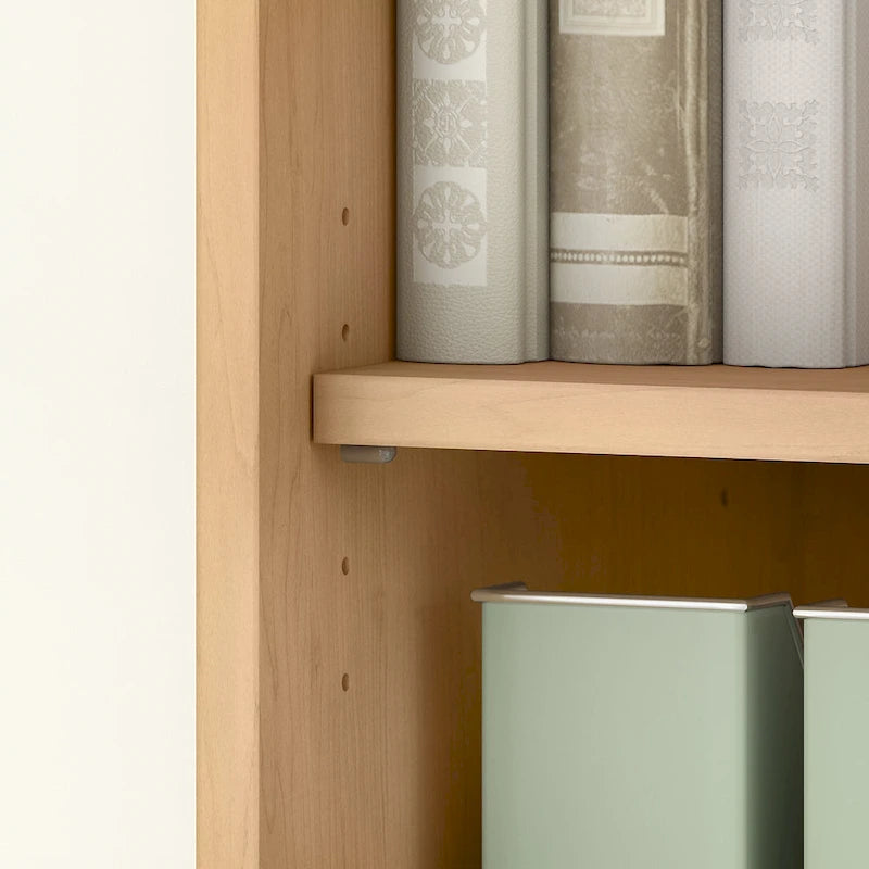 Bibliothèque à 5 étagères avec portes