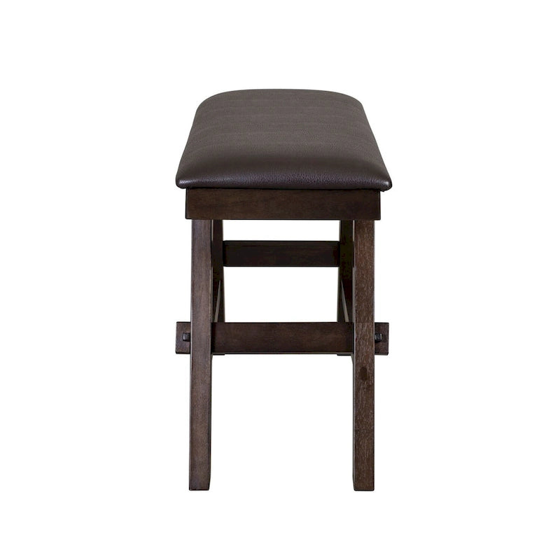 Banc de comptoir expresso foncé