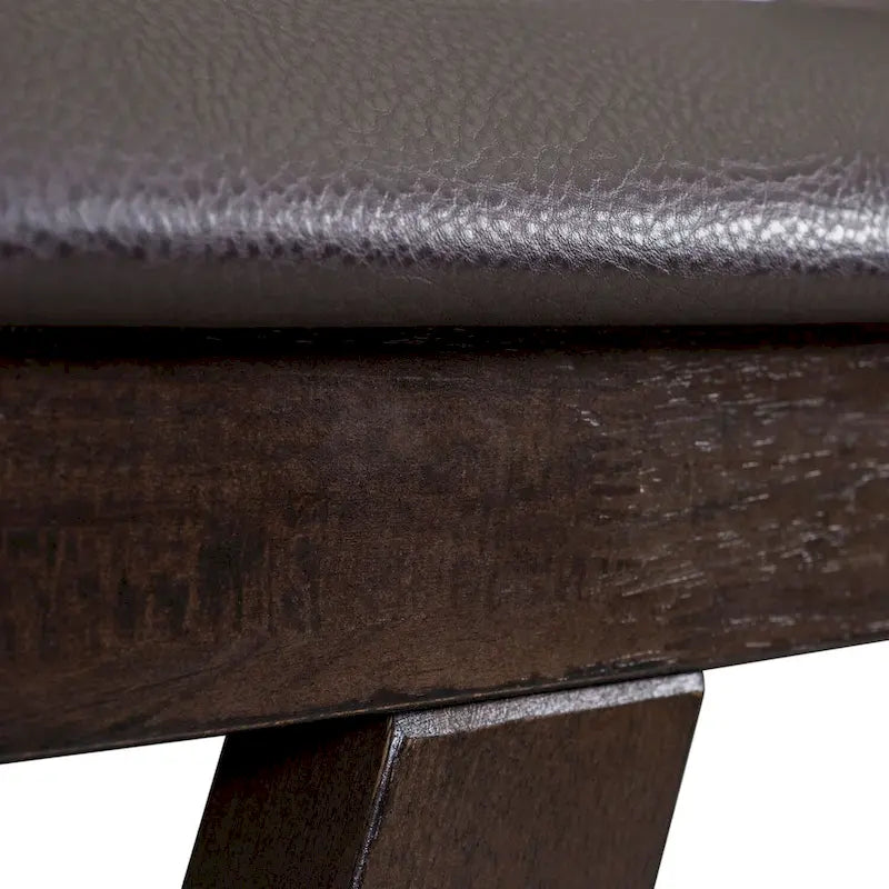 Banc de comptoir expresso foncé