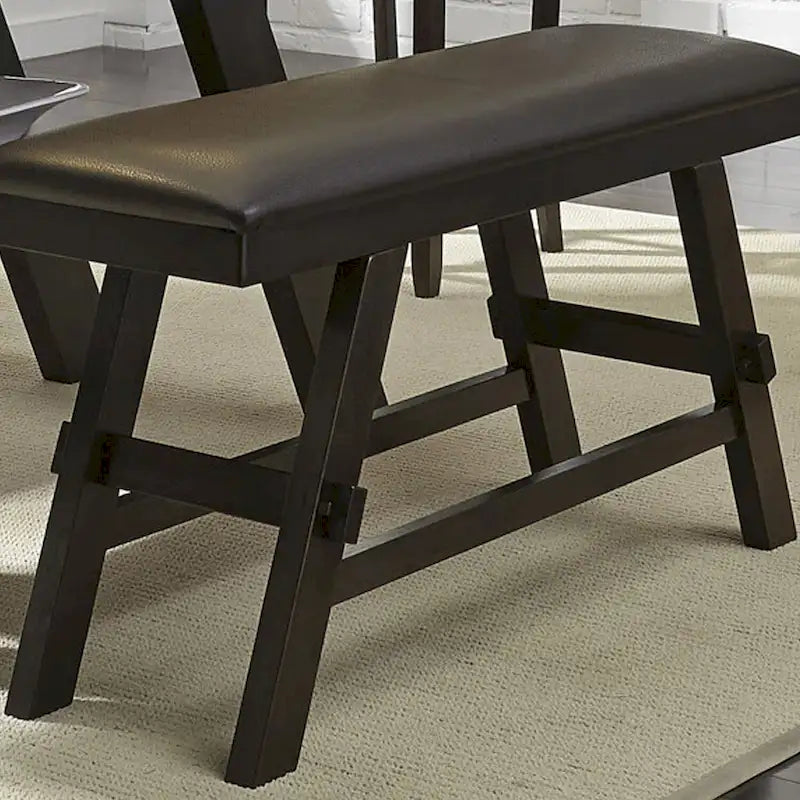 Banc de comptoir expresso foncé