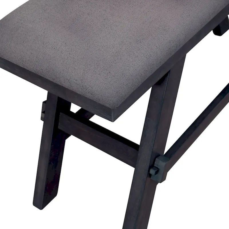 Banc de comptoir expresso foncé