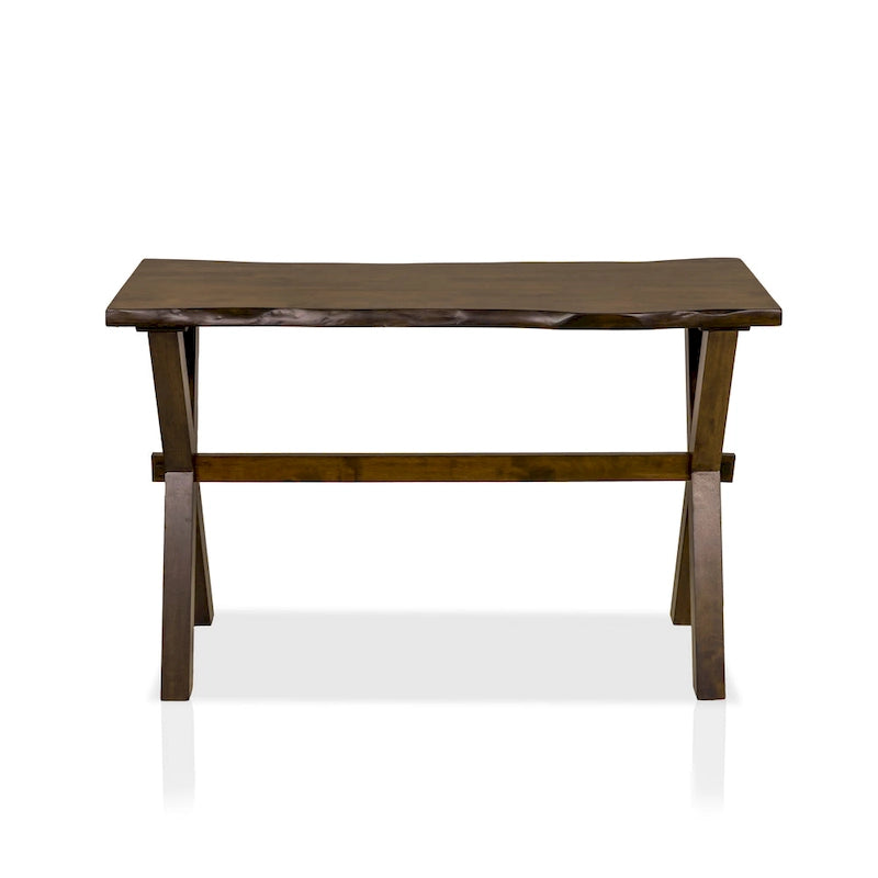 Transitional Walnut 47-inch Solid Wood Sofa Table