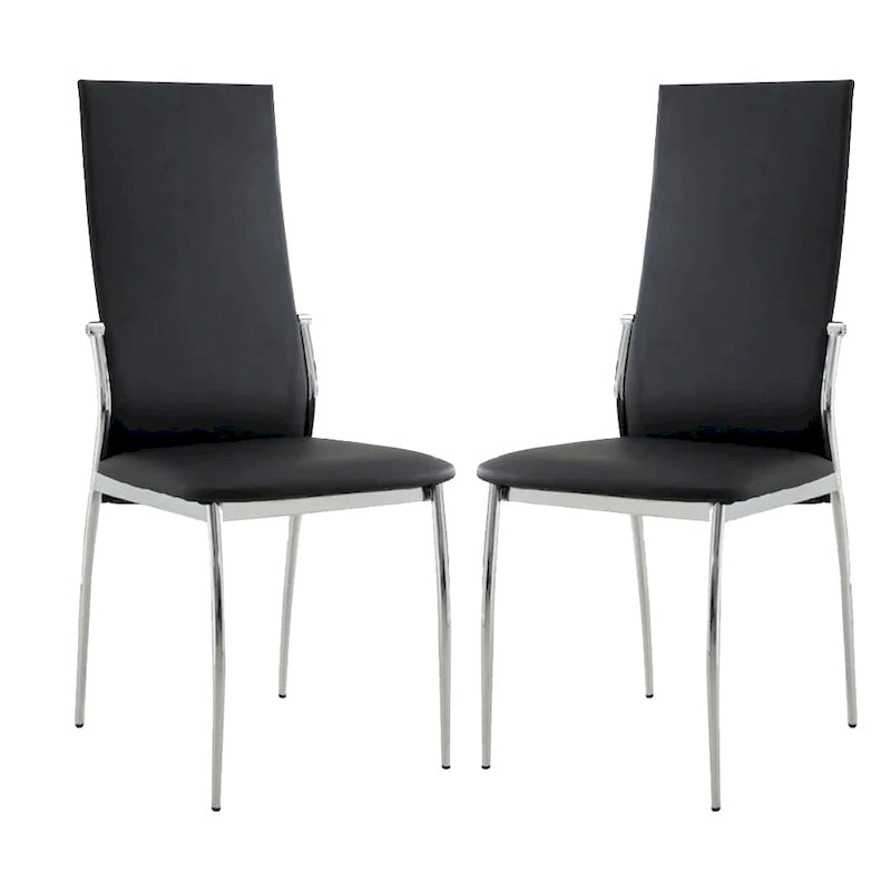 Lot de 2 chaises de salle à manger en similicuir