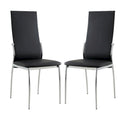 Lot de 2 chaises de salle à manger en similicuir