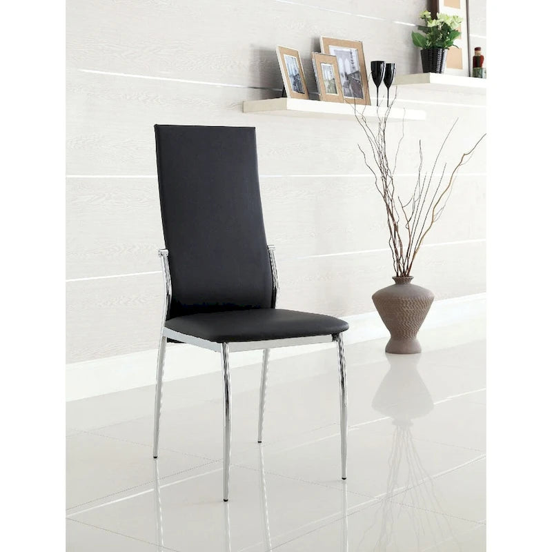 Lot de 2 chaises de salle à manger en similicuir