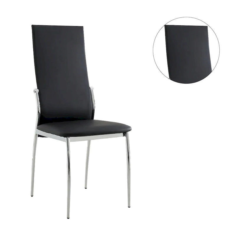 Lot de 2 chaises de salle à manger en similicuir
