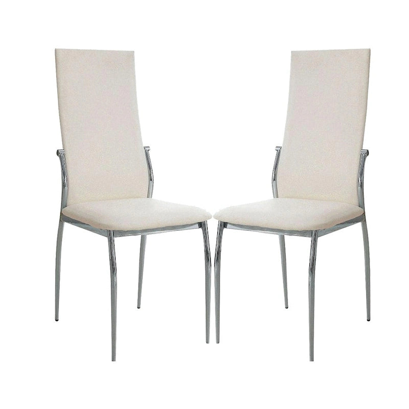 Lot de 2 chaises de salle à manger en similicuir