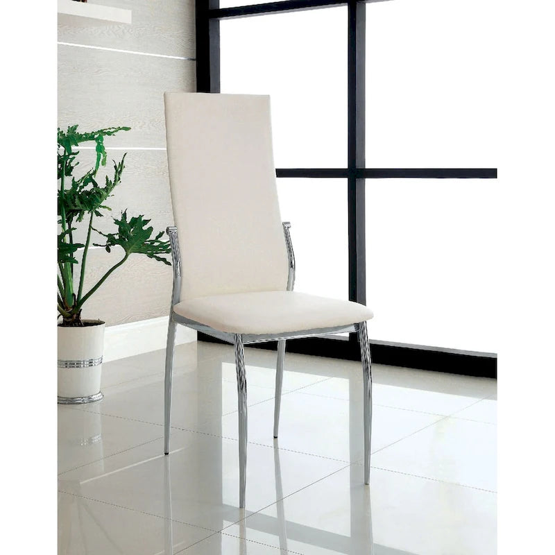 Lot de 2 chaises de salle à manger en similicuir