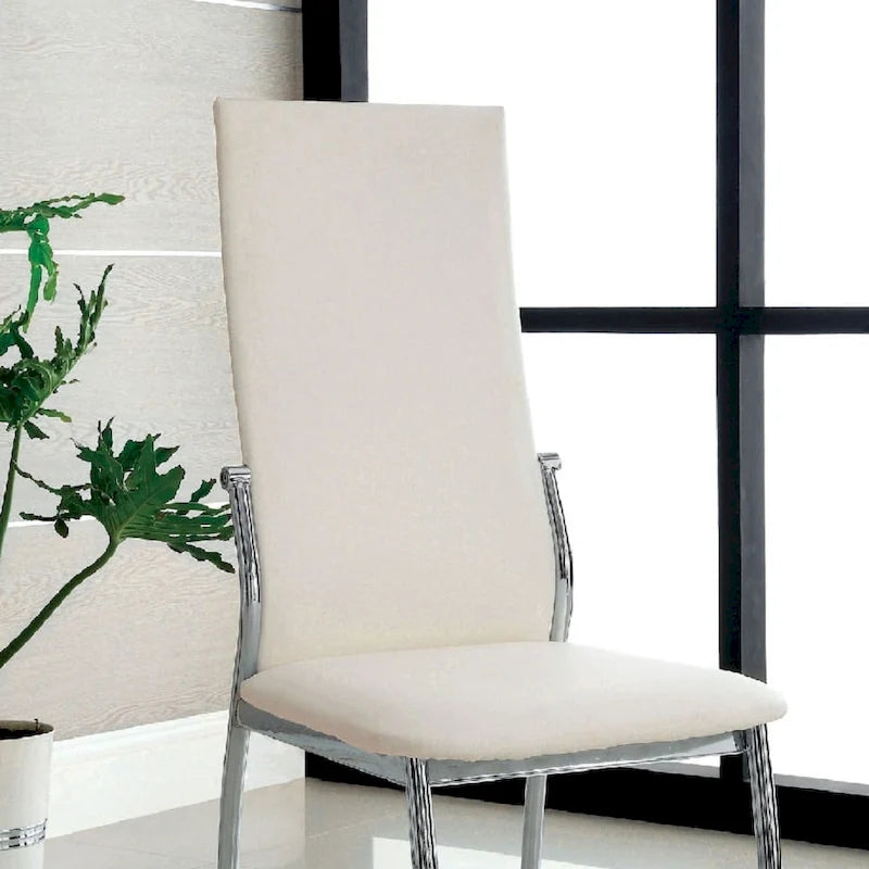 Lot de 2 chaises de salle à manger en similicuir