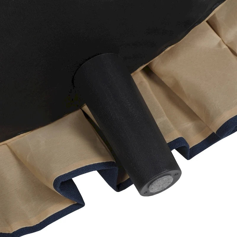 Tufted Cocktail Ottoman with Pleated Skirt