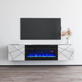 Meuble TV 63" avec cheminée électrique