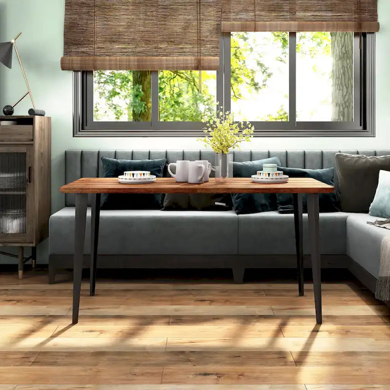 Table de salle à manger Mid-Century Modern de 60 pouces