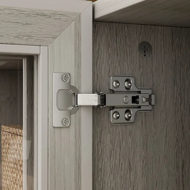 Meuble TV avec portes vitrées pour centre de divertissement - 126x70.9