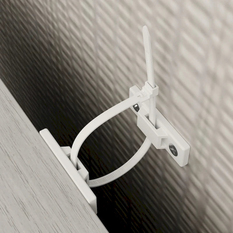 Meuble TV avec portes vitrées pour centre de divertissement - 126x70.9