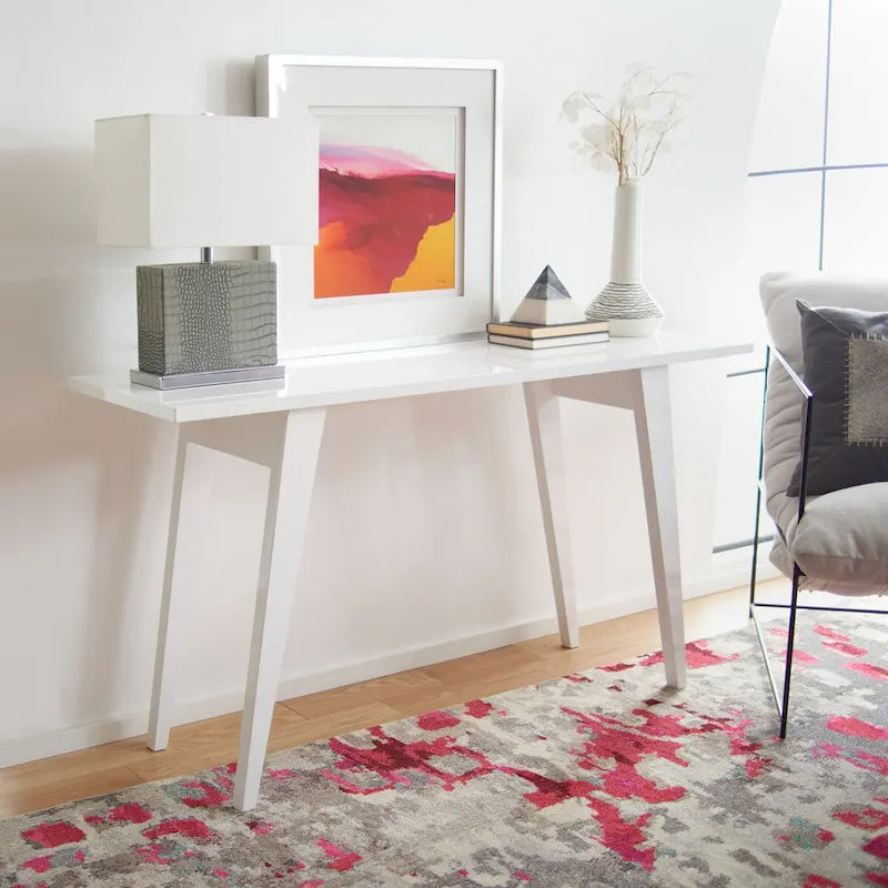 Oak Console Table - 59"W x 17.6"D x 32.3"H