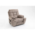 Fauteuil inclinable électrique surdimensionné avec massage et chaleur, double moteur, porte-gobelets et poche latérale, capacité de 180 kg