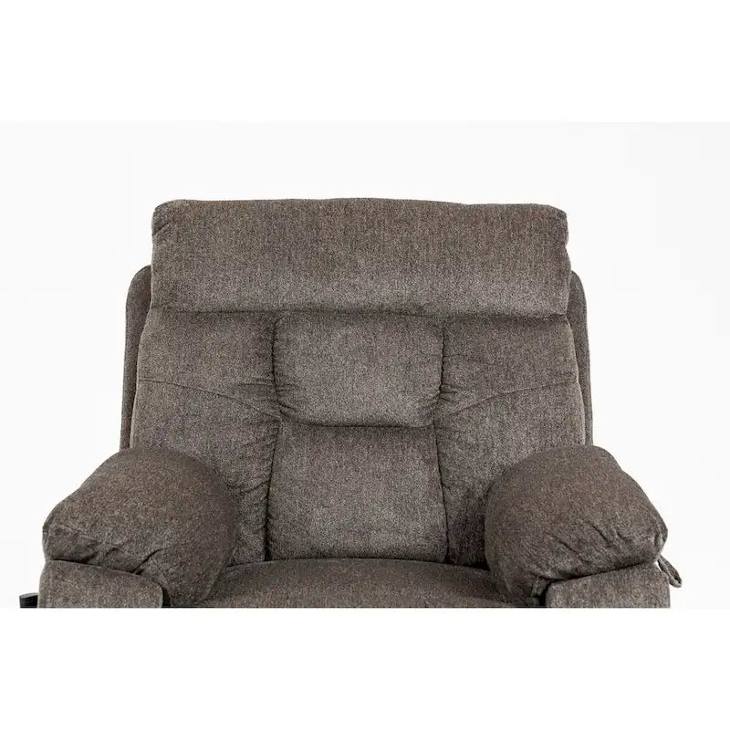Fauteuil inclinable électrique surdimensionné avec massage et chaleur, double moteur, porte-gobelets et poche latérale, capacité de 180 kg