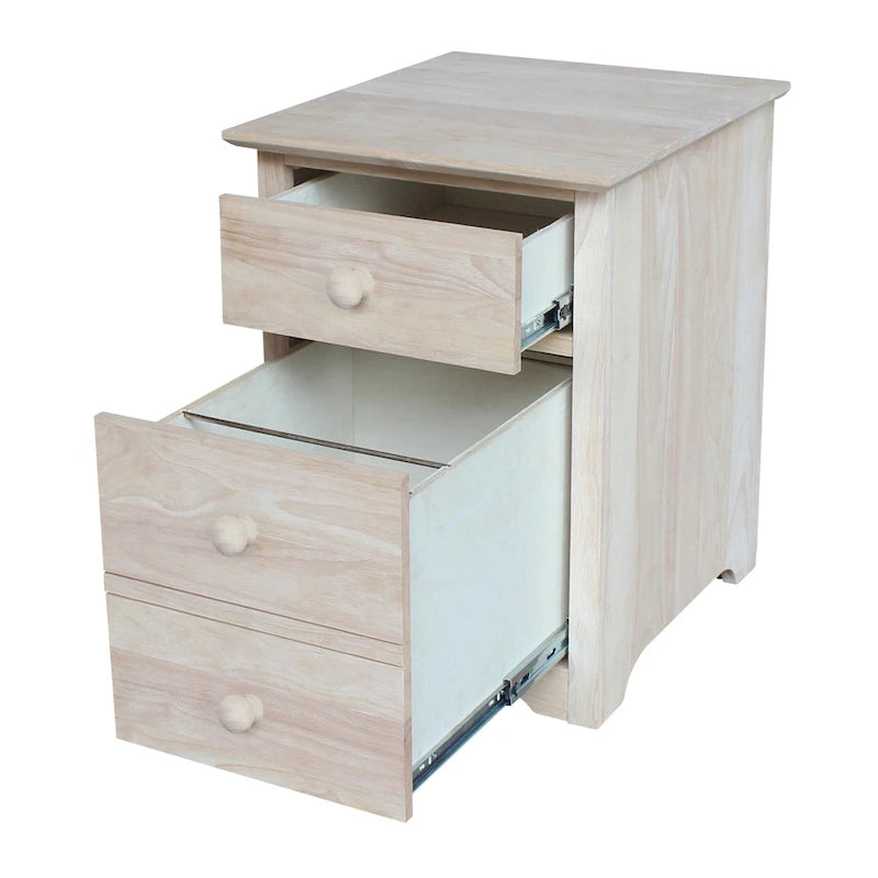 Two Drawer File Cabinet with Desk and Chair