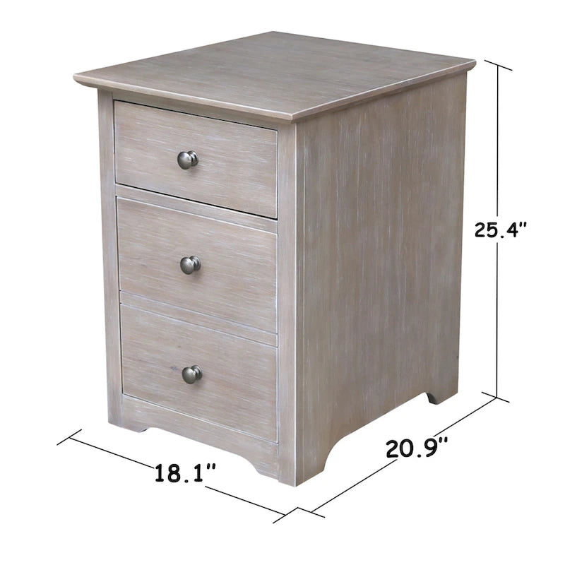 Two Drawer File Cabinet with Desk and Chair