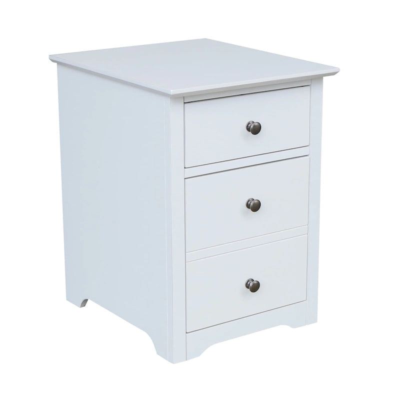 Two Drawer File Cabinet with Desk and Chair