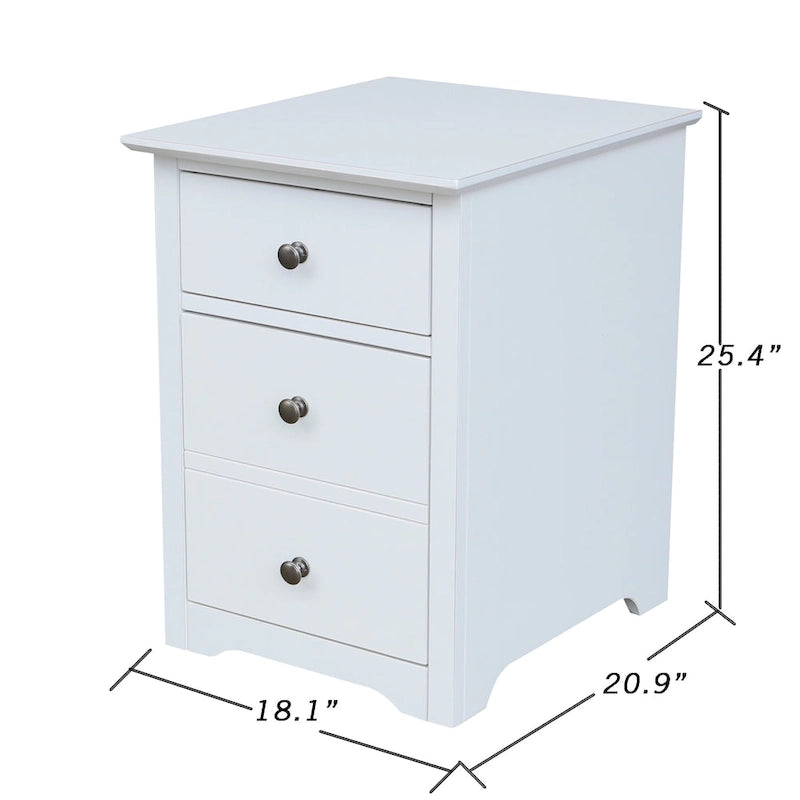 Two Drawer File Cabinet with Desk and Chair