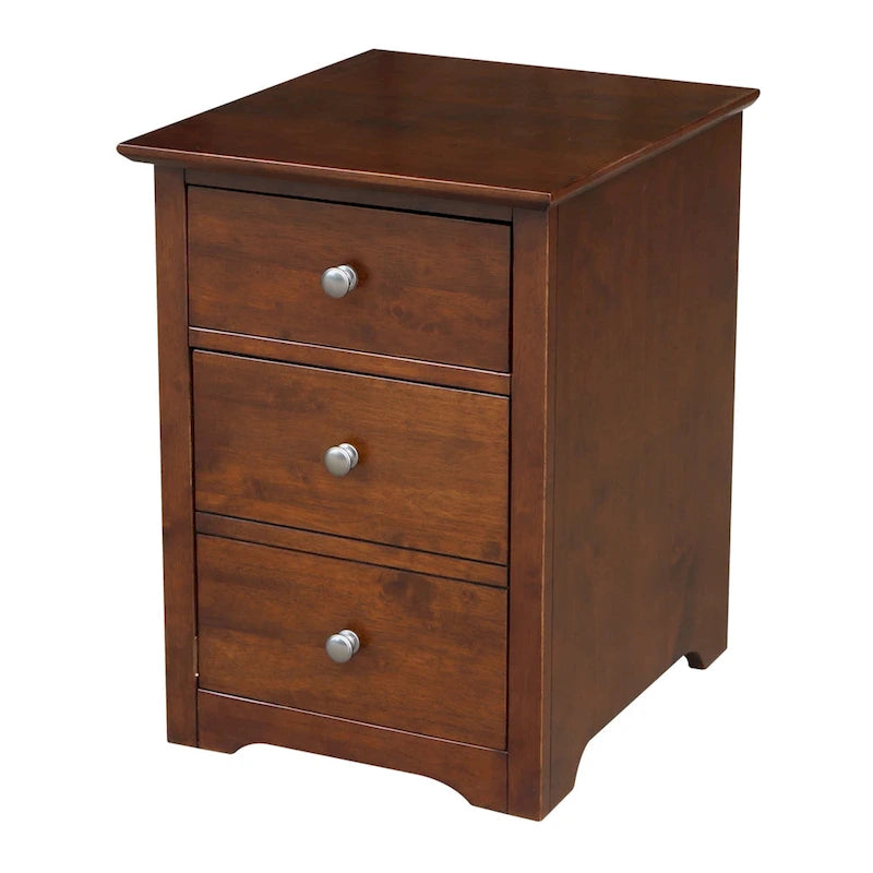 Two Drawer File Cabinet with Desk and Chair