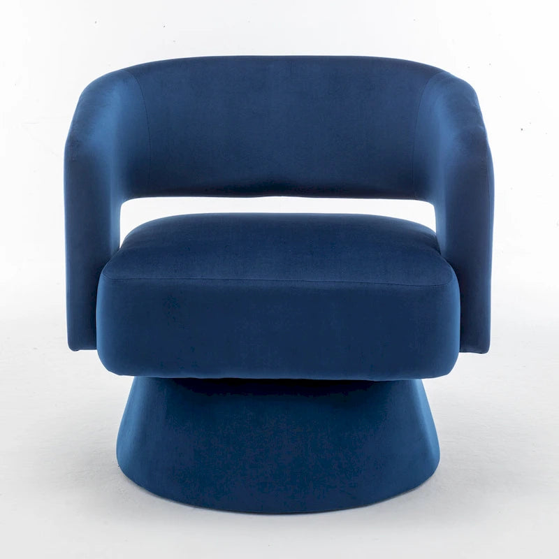 Fauteuil pivotant en forme de tonneau