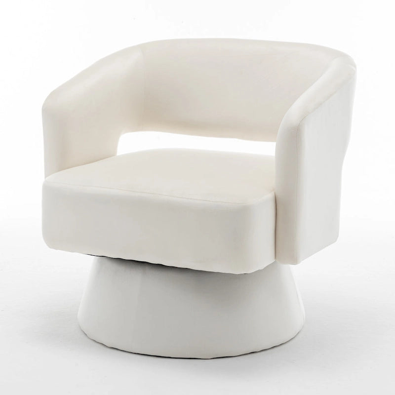 Fauteuil pivotant en forme de tonneau