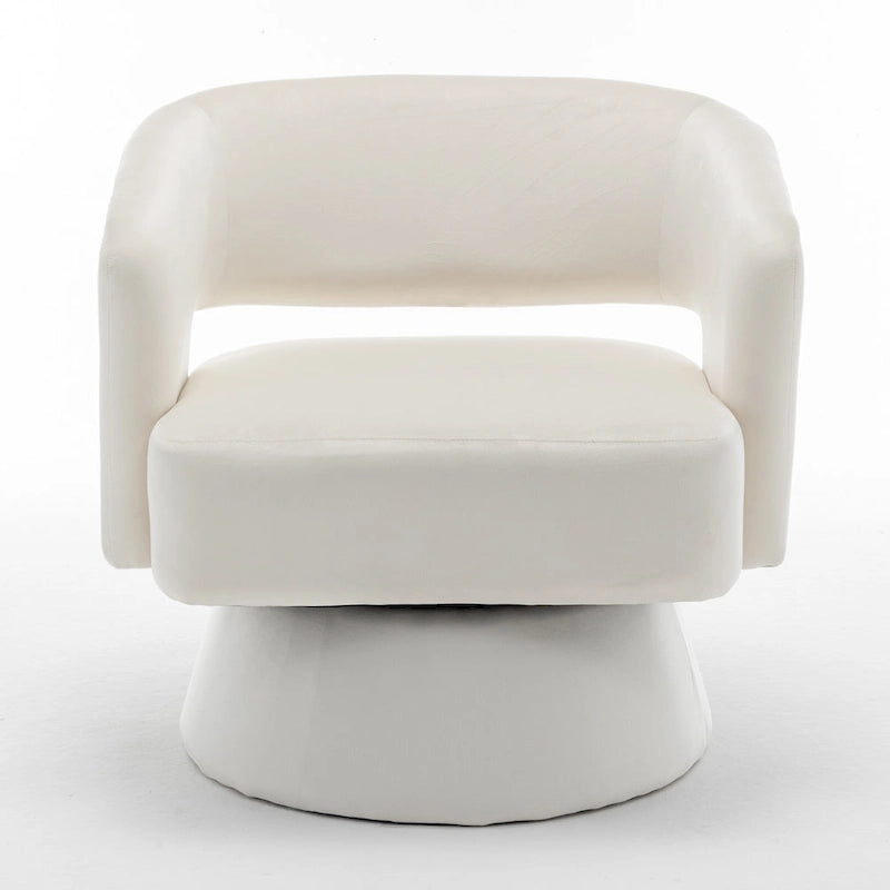 Fauteuil pivotant en forme de tonneau