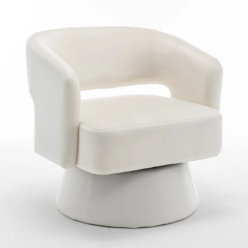 Fauteuil pivotant en forme de tonneau