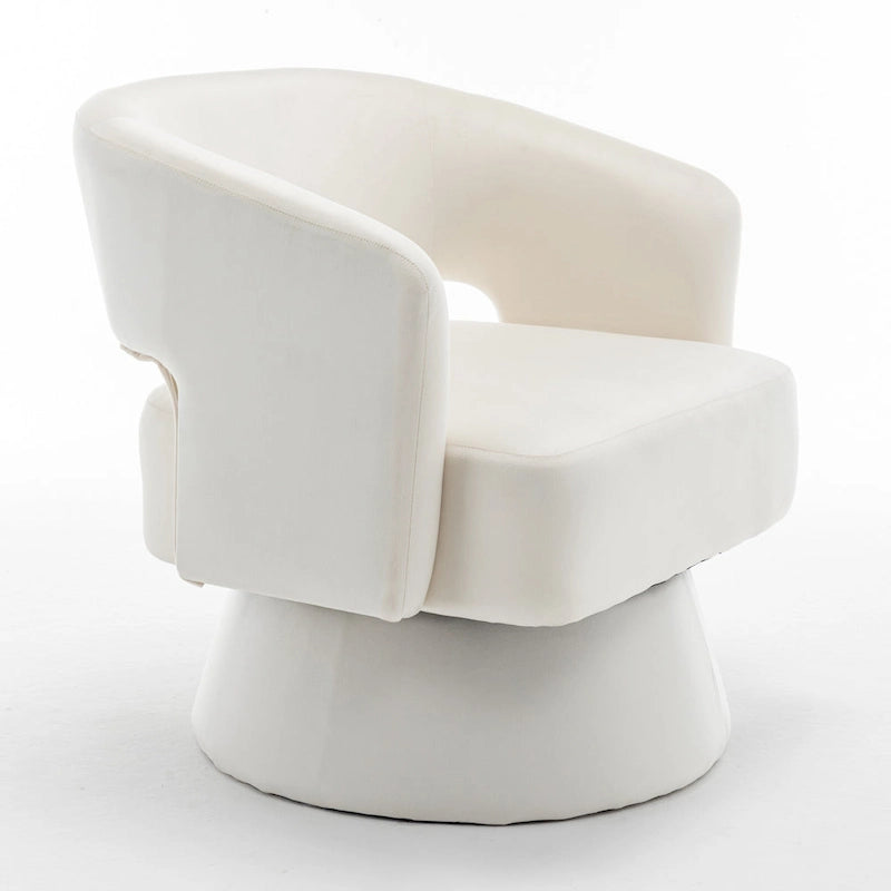 Fauteuil pivotant en forme de tonneau
