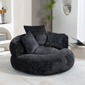 Fauteuil poire haut dossier en chenille