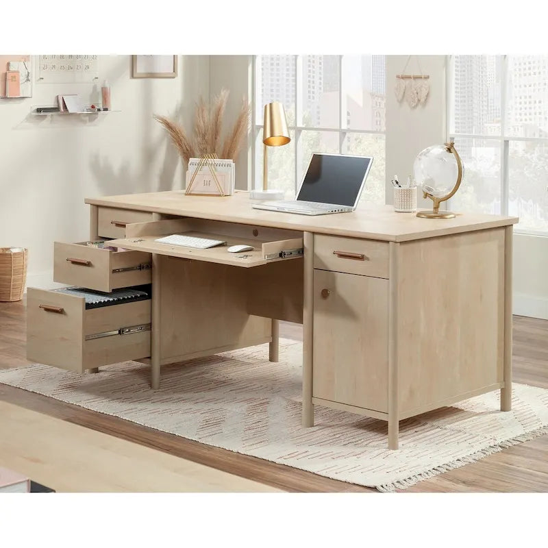 66" Executive Desk with Storage