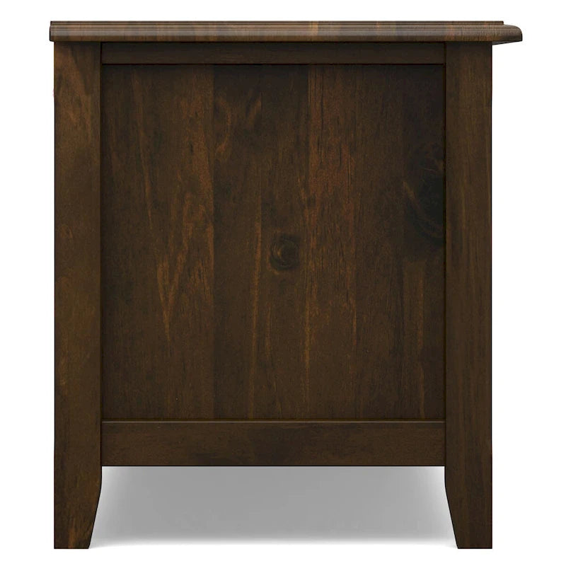 Meuble TV en bois massif de 183 cm de large pour téléviseurs jusqu'à 203 cm