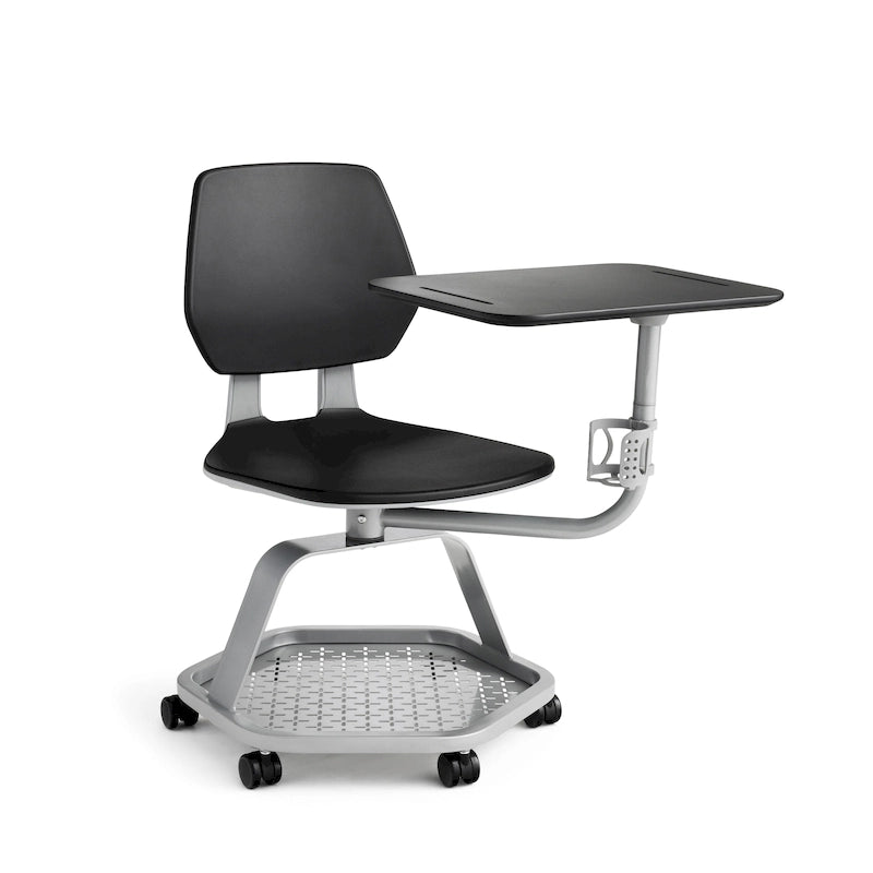 Chaise de salle de classe, bureau d'étudiant mobile avec tablette d'écriture
