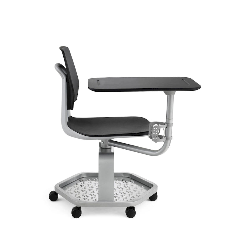 Chaise de salle de classe, bureau d'étudiant mobile avec tablette d'écriture