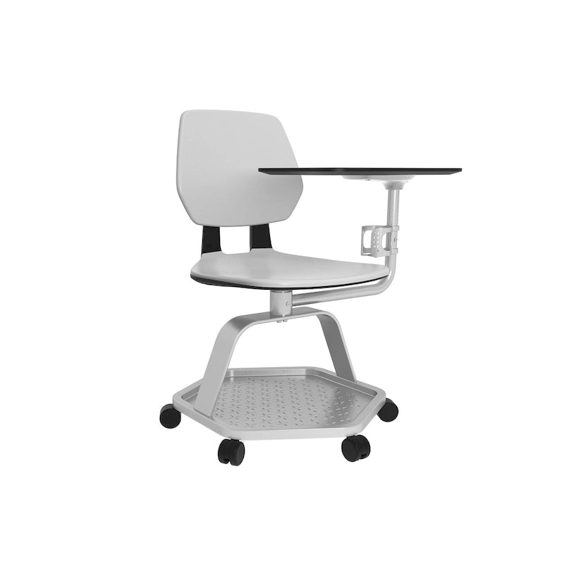 Chaise de salle de classe, bureau d'étudiant mobile avec tablette d'écriture