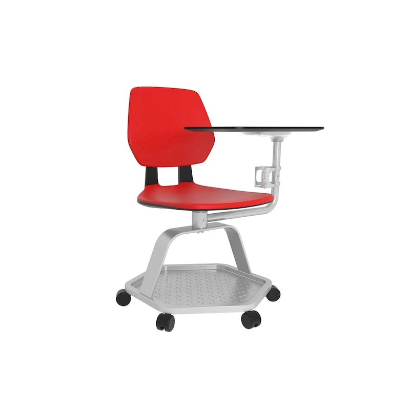 Chaise de salle de classe, bureau d'étudiant mobile avec tablette d'écriture