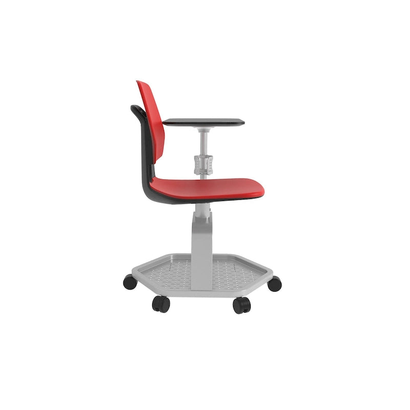 Chaise de salle de classe, bureau d'étudiant mobile avec tablette d'écriture