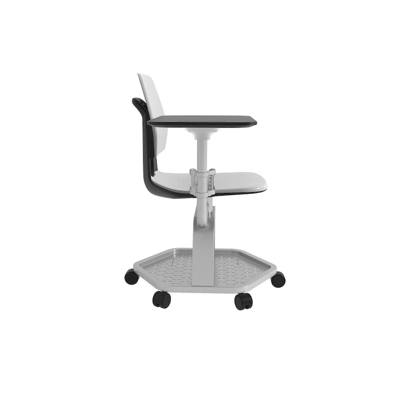 Chaise de salle de classe, bureau d'étudiant mobile avec tablette d'écriture
