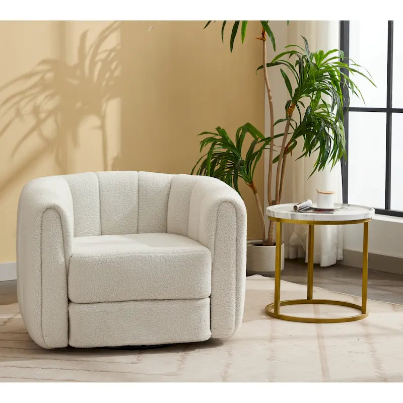 Fauteuil pivotant rond