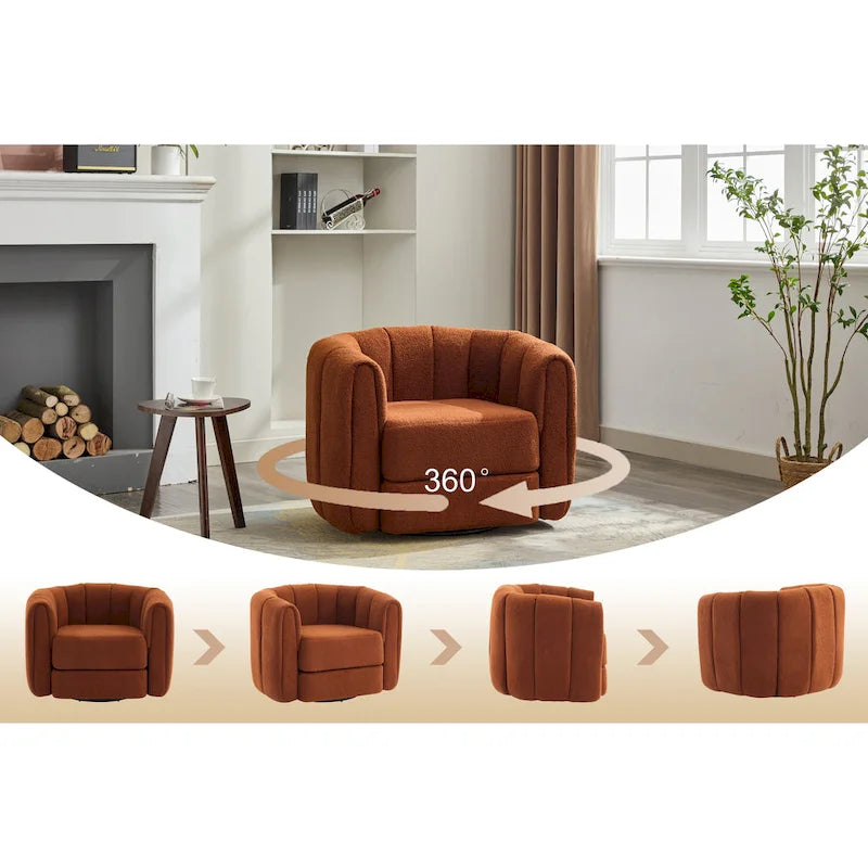 Fauteuil pivotant rond